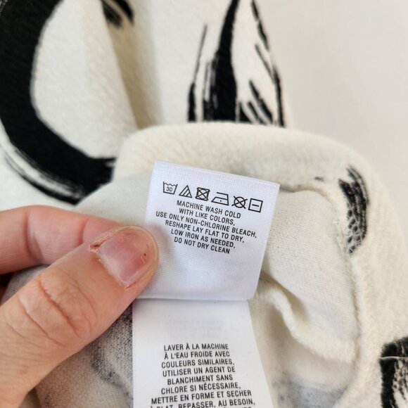 NWOT Anthropologie Deletta Pincelada Artsy Shift Dress Mini Tunic Top White M - Picture 8 of 9